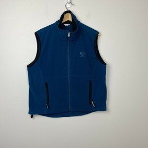 Pearl Izumi Mens Blue Fleece Full Zip Vest Large